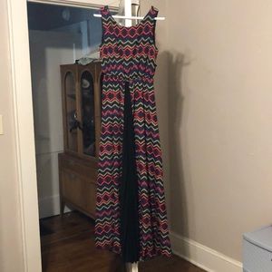 Multicolored, fun print maxi dress